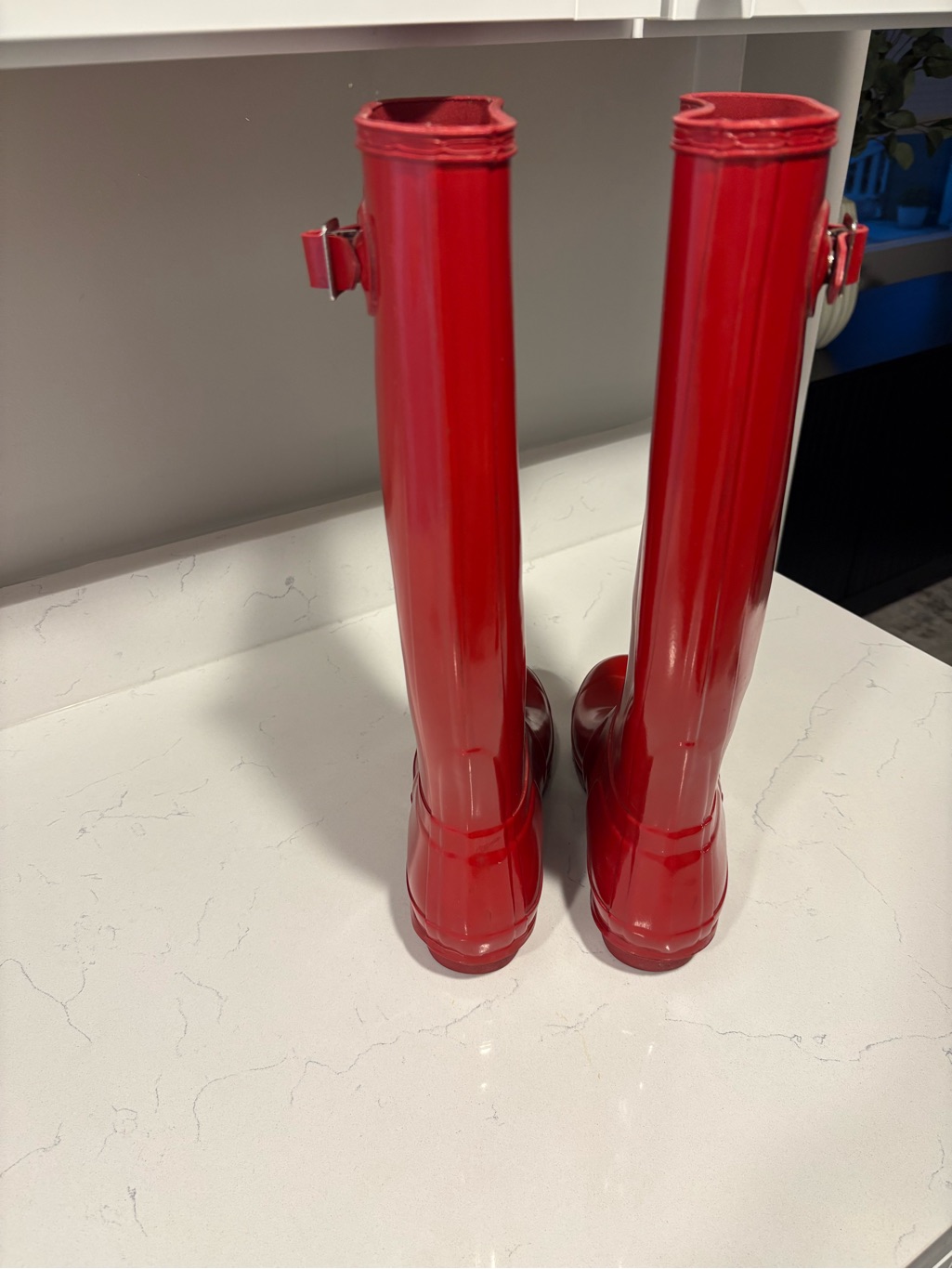 Hunter Glossy Red Tall Rain Boots — image 5 of 7